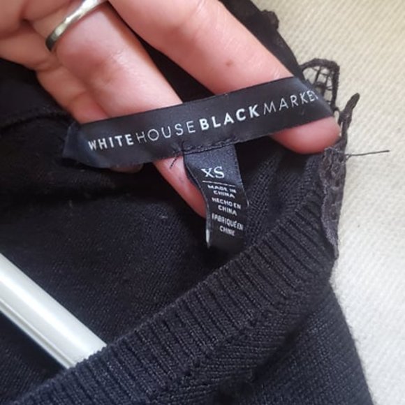 White House Black Market Bow Sweater - Picture 2 of 8